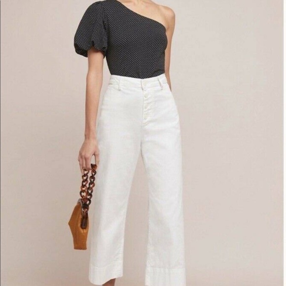 Maeve Polka Dot One Shoulder Top Size S - Picture 8 of 8